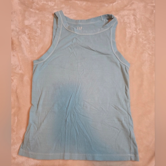 GAP Light Blue Ribbed Tank - Picture 2 of 2